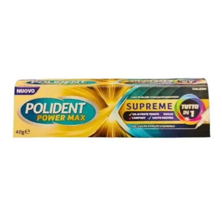 Polident Power Max Supreme Crema Adesiva Protesi 40 g